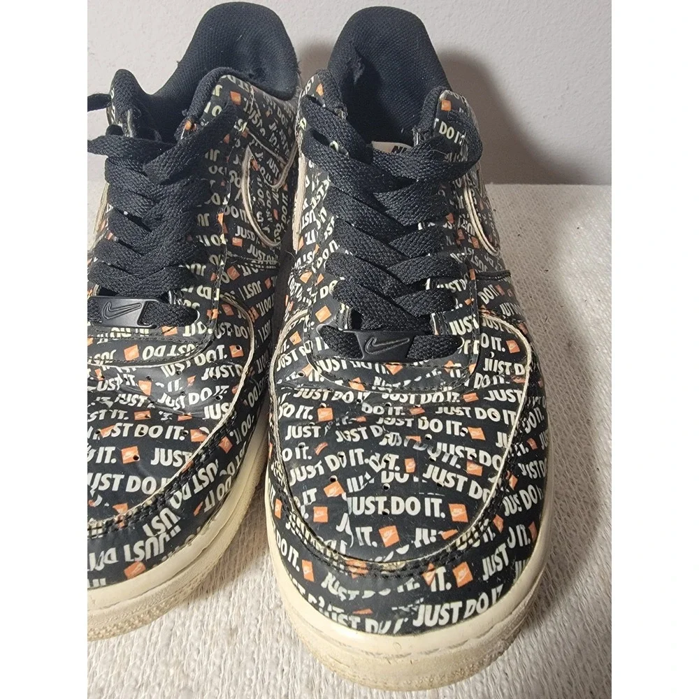 Nike Air Force 1 07 Premium Just Do It Collection Black Mens 10 AO6296-001